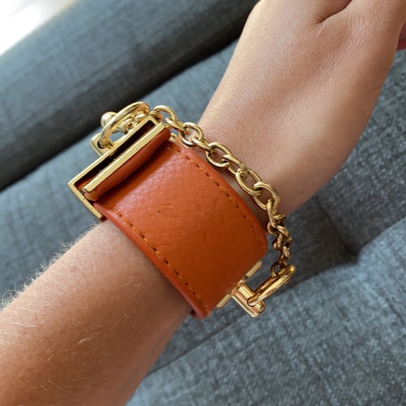 BCBGENERATION Orange and Gold Cuff Bracelet - Picture 3 of 3